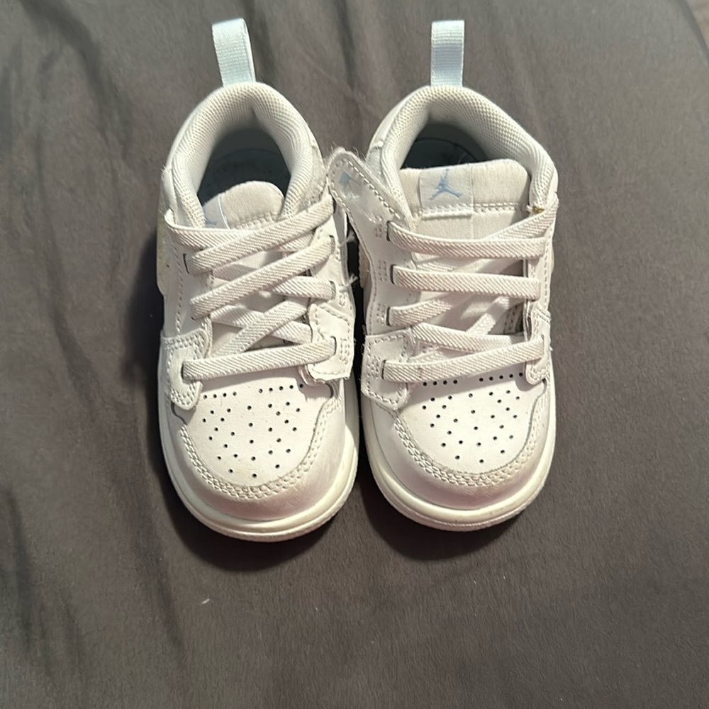 White and sky blue Jordan